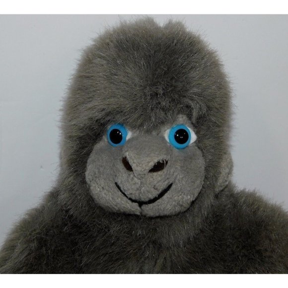 VTG 1994 Sears Zeke O'Conner 9" Plush Gray Baby Yeti Bigfoot Stuffed Blue eyes - Picture 2 of 5